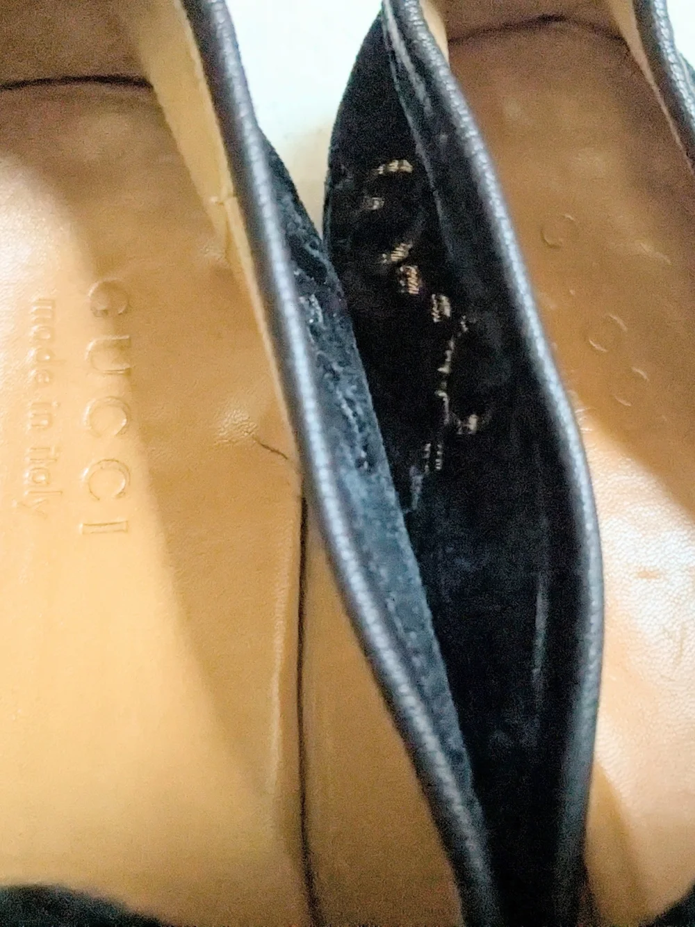 Gucci Men’s Velvet Horsebit Loafers Blue Men US 10.5 Monogram Logo